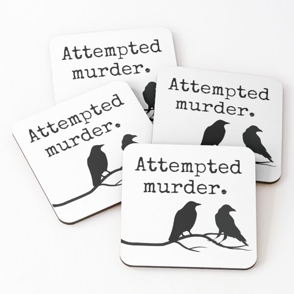 Item preview, Attempted Murder Birds designed and sold by SqueakitySqueak.