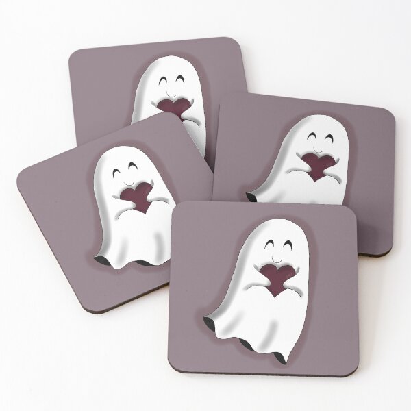 Item preview, Cute Ghost with Love Heart | Wee Ghost Friend Loves You designed and sold by ShireFolk.