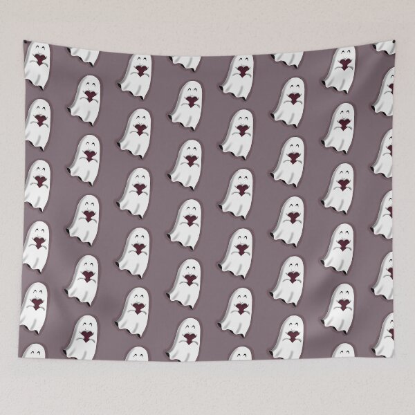 Item preview, Cute Ghost with Love Heart | Wee Ghost Friend Loves You designed and sold by ShireFolk.
