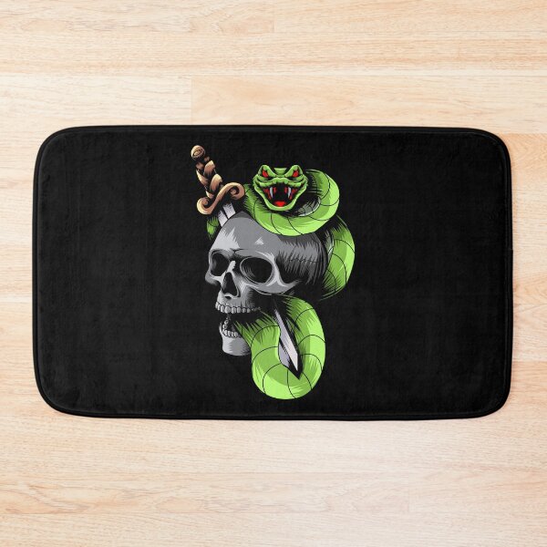 Item preview, Skull with Snake designed and sold by RedNeo.