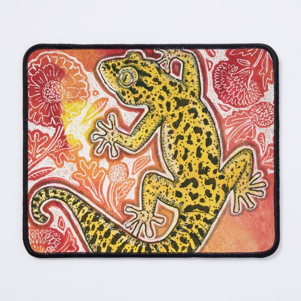 Item preview, Gecko with Marigolds designed and sold by Lynnette Shelley.