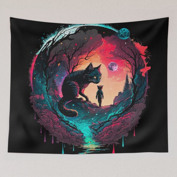 Item preview, Majestic Cat in a Dreamland designed and sold by JOLI Design.