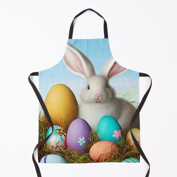 Item preview, Colorful Festive Easter Eggs Easter Bunny Spring Flowers Version 28 designed and sold by DreamingAwake1.