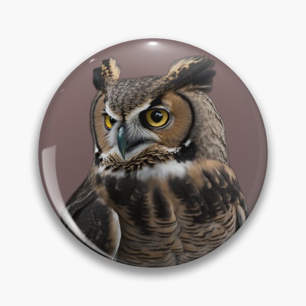 Item preview, Great Horned Owl Portrait  designed and sold by PharaohofSedona.