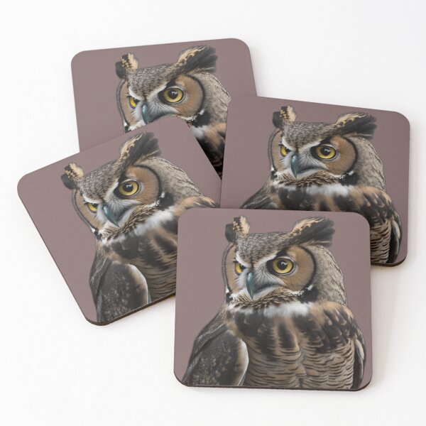 Item preview, Great Horned Owl Portrait  designed and sold by PharaohofSedona.