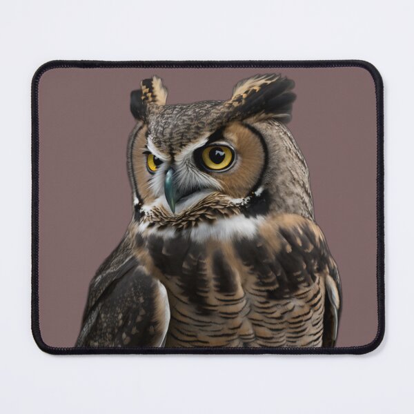 Item preview, Great Horned Owl Portrait designed and sold by PharaohofSedona.