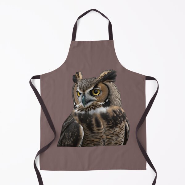 Item preview, Gran retrato de búho cornudo designed and sold by PharaohofSedona.
