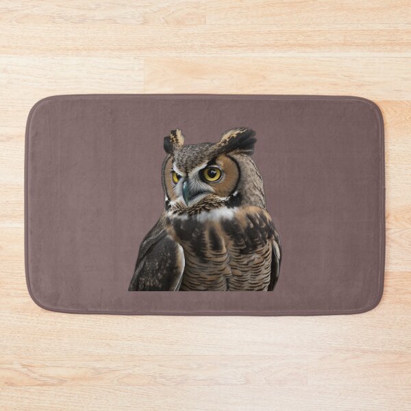 Item preview, Gran retrato de búho cornudo designed and sold by PharaohofSedona.