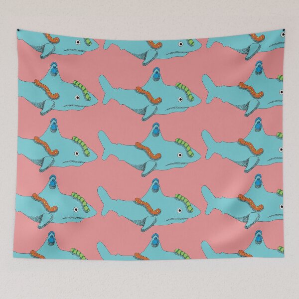Item preview, Crawling Caterpillars and Startled Shark designed and sold by AnnieHines.