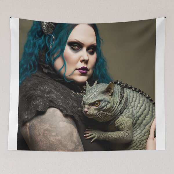 Item preview, Girl holding strange pet designed and sold by Simone Davino.