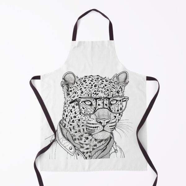 Item preview, Leopard human style Smart Leopard with glasses & Jacket designed and sold by MaxEXP.