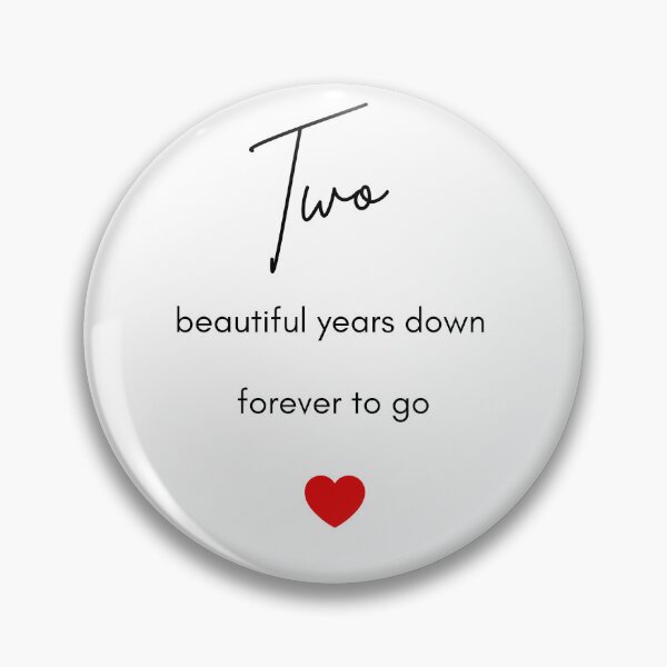 Item preview, second Anniversary Card, Two Years Down Forever To Go, 2nd Anniversary Gift, Card For Boyfriend, Card For Girlfriend, 2nd Anniversary Card designed and sold by helkav.