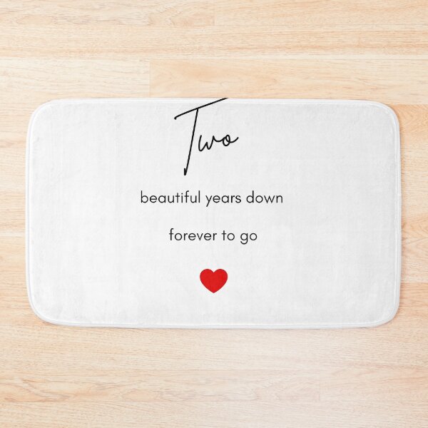 Item preview, second Anniversary Card, Two Years Down Forever To Go, 2nd Anniversary Gift, Card For Boyfriend, Card For Girlfriend, 2nd Anniversary Card designed and sold by helkav.