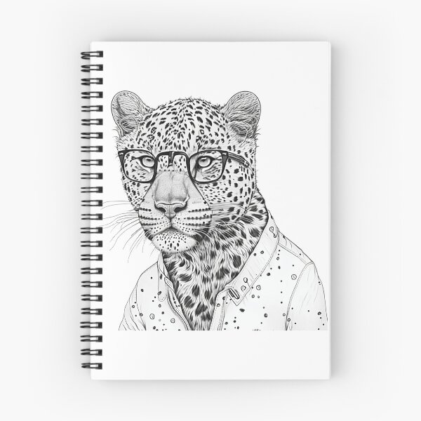 Item preview, Leopard human style Smart Leopard with glasses designed and sold by MaxEXP.