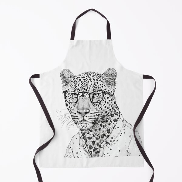 Item preview, Leopard human style Smart Leopard with glasses designed and sold by MaxEXP.