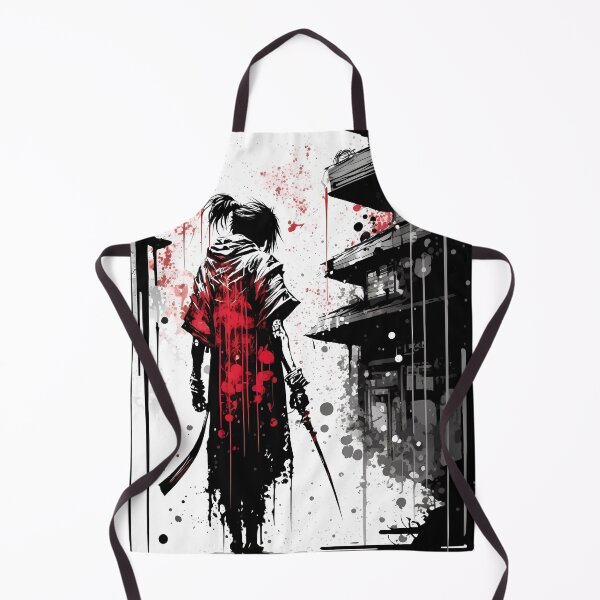 Item preview, Ink Painting of A Japanese Kenshi designed and sold by TortillaChief.