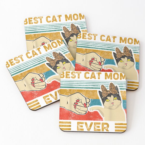 Item preview, Vintage Best Cat Mom Ever Fist Bump   designed and sold by arleetiiuc.