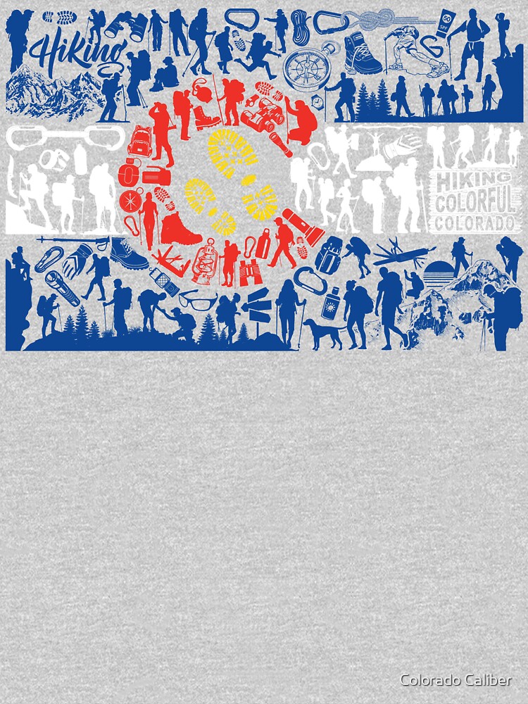Thumbnail 7 of 7, Pullover Sweatshirt, Colorado Caliber Hiking Flag designed and sold by Colorado Caliber.