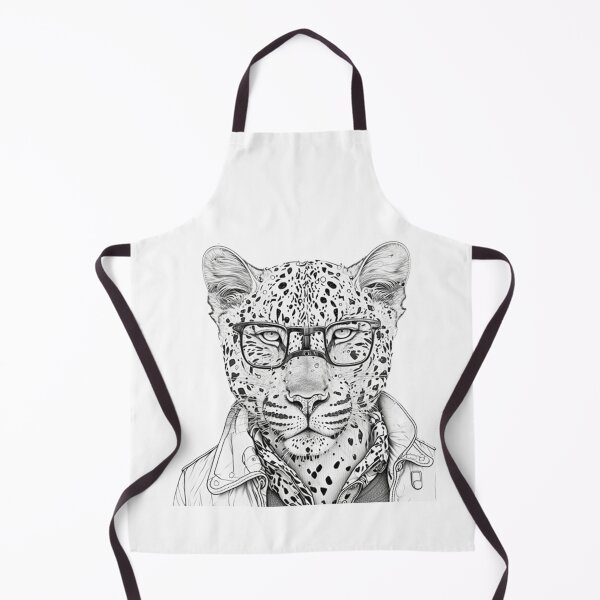 Item preview, Leopard human style Smart Leopard with glasses designed and sold by MaxEXP.
