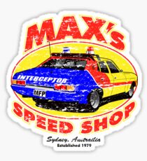 Mad Max's Speed shop Sticker
