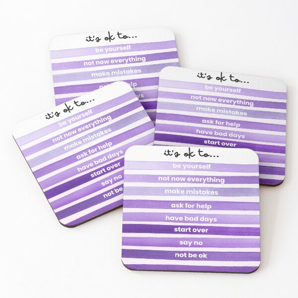 Item preview, It's ok to be yourself, make mistakes, and to not be ok designed and sold by Interseccionale.