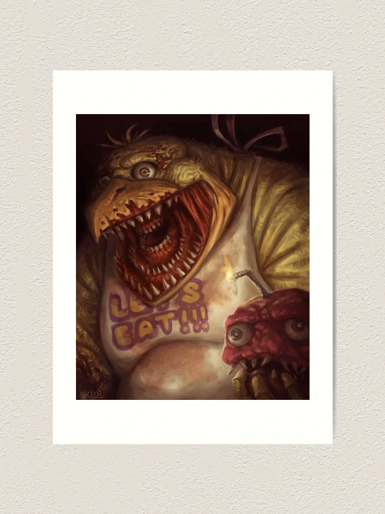 Nightmare Fredbear Art Print for Sale by arclor