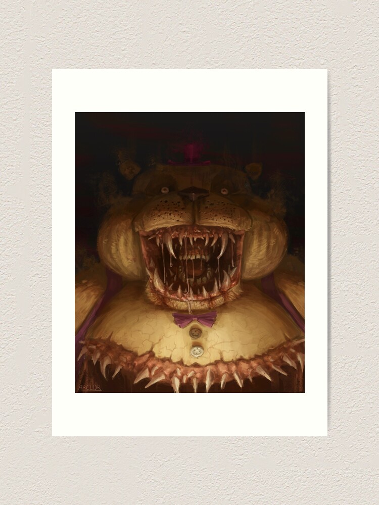FNaF Nightmare Fredbear | Art Print