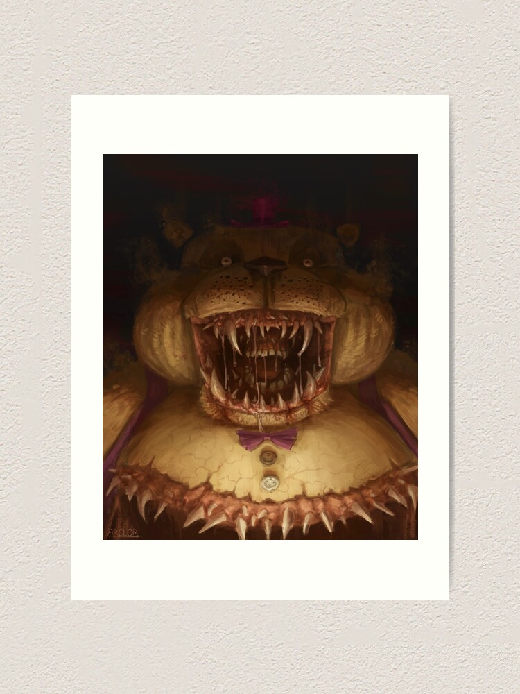 Nightmare Fredbear (Five Nights at Freddy’s) | Art Board Print