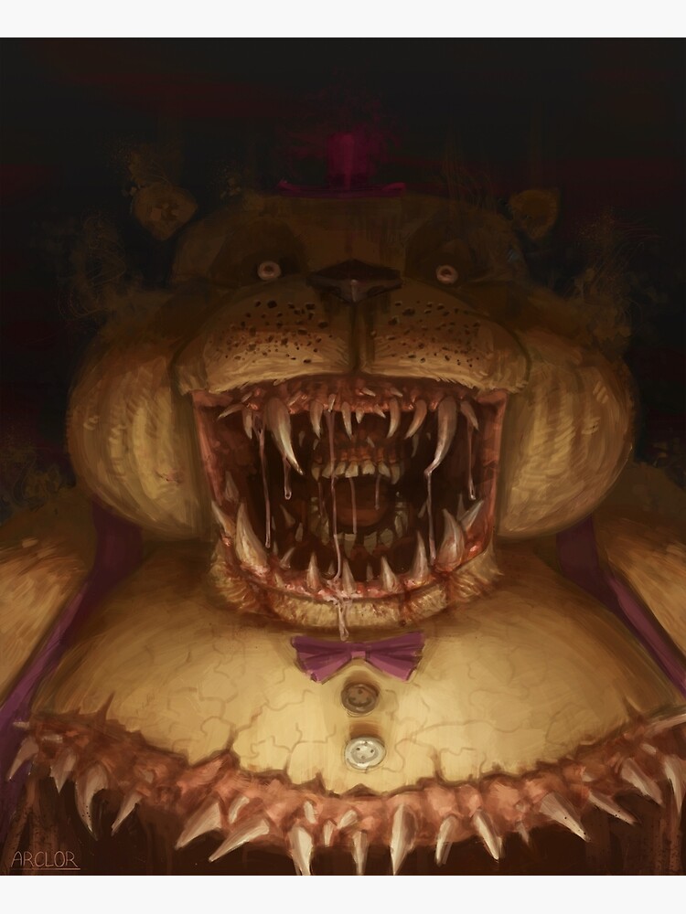 FNaF Nightmare Fredbear | Art Print