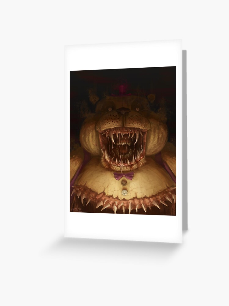 Five nights at freddys 4: NIGHTMARE FREDBEAR Greeting Card for Sale by  acidiic