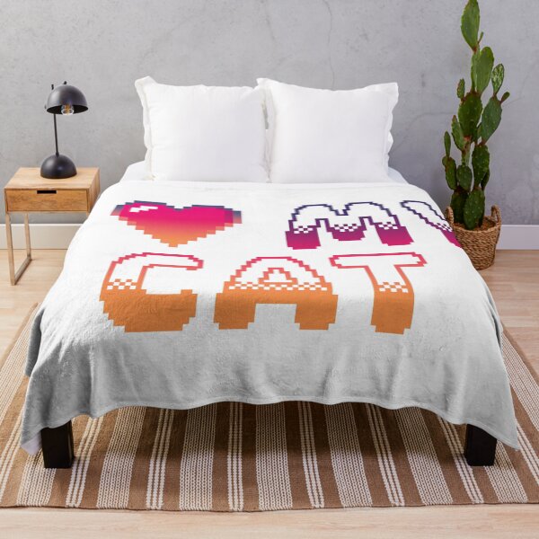 Item preview, I Heart My Cat Classic Video Game Graphic Vibrant Gradient designed and sold by arthouseflunky.