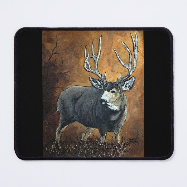 Item preview, Buck mule deer oil painting designed and sold by Saltypro.