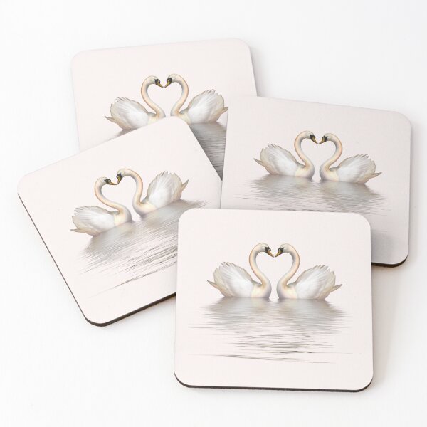 Item preview, heart swans designed and sold by angelicfemme.