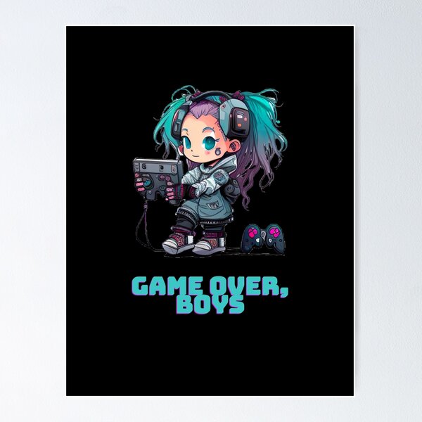Item preview, Gamer Girl, Game over Boys Fun Gaming Woman Design designed and sold by barretp27.