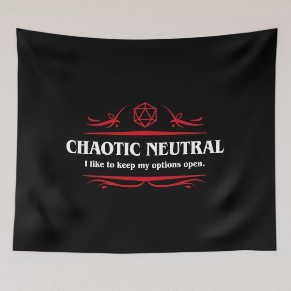 Item preview, Chaotic Neutral Quote Tabletop RPG Addict designed and sold by pixeptional.