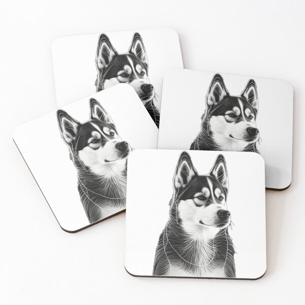 Item preview, Siberian Husky Smart dog black and white designed and sold by MaxEXP.
