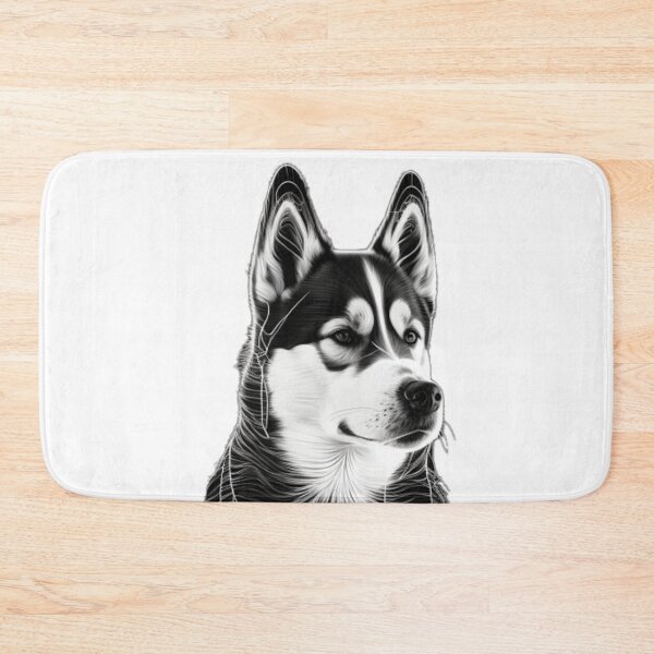 Item preview, Siberian Husky Smart dog black and white designed and sold by MaxEXP.
