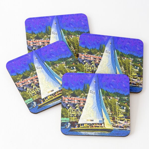 Item preview, Sailboat On Lake Union designed and sold by KirtTisdale.