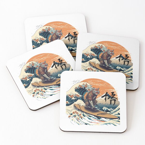 Item preview, Ukiyo-e Surfing Tiger Lover Gift designed and sold by chrstnslts.