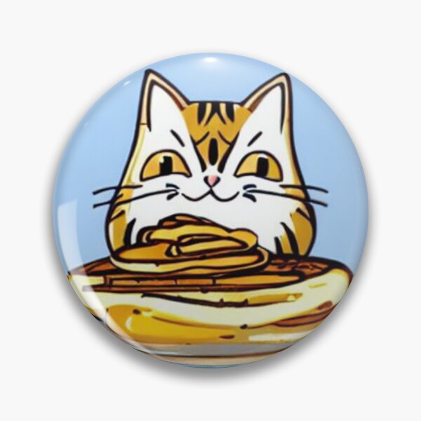 Item preview, Cat Eating Pancake 01 designed and sold by CheeseBlueprint.