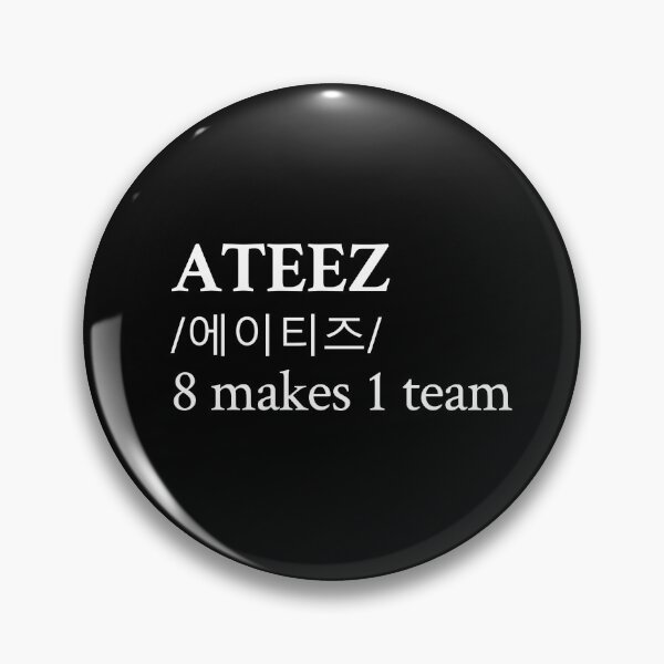 Artikelvorschau, Ateez Ästhetisches Zitat Korean Kpop Black entworfen und verkauft von StickTheSong.