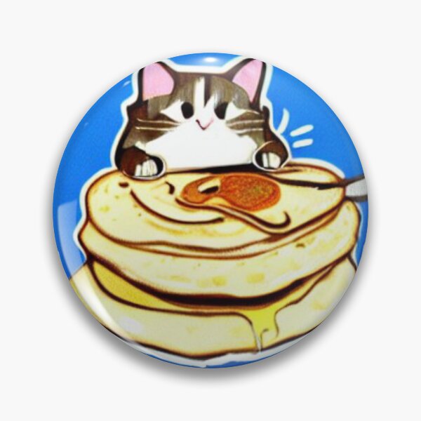 Item preview, Cat Eating Pancake 02 designed and sold by CheeseBlueprint.