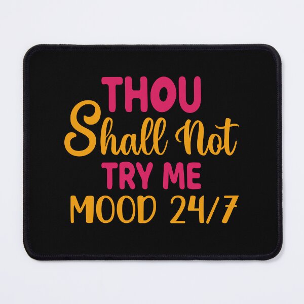 Item preview, Thou Shall Not Try Me, Funny Christian, Humorous designed and sold by MessiahMart.