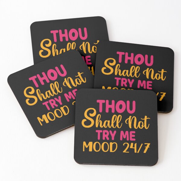 Item preview, Thou Shall Not Try Me, Funny Christian, Humorous designed and sold by MessiahMart.
