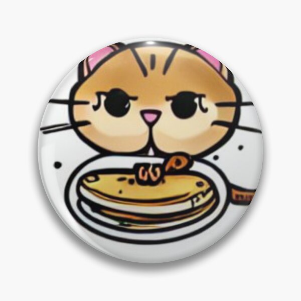 Item preview, Cat Eating Pancake 03 designed and sold by CheeseBlueprint.