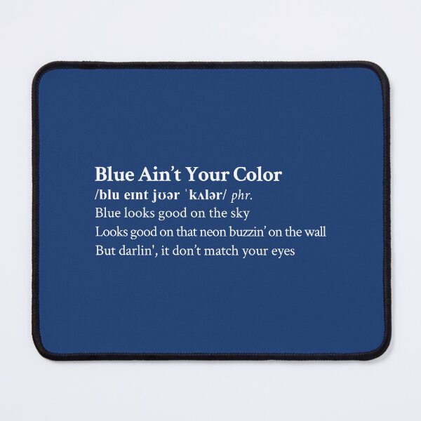 Item preview, Keith Urban Aesthetic Quote Lyrics Blue designed and sold by StickTheSong.