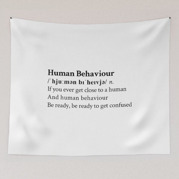 Item preview, Björk Aesthetic Quote Lyrics Human Behaviour designed and sold by StickTheSong.