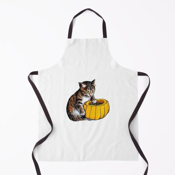 Artikelvorschau, Katze frisst Kürbis 01 entworfen und verkauft von CheeseBlueprint.