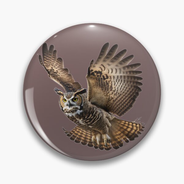 Item preview, Great Horned Owl Flying  designed and sold by PharaohofSedona.