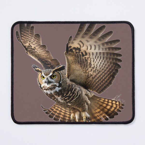 Item preview, Great Horned Owl Flying  designed and sold by PharaohofSedona.